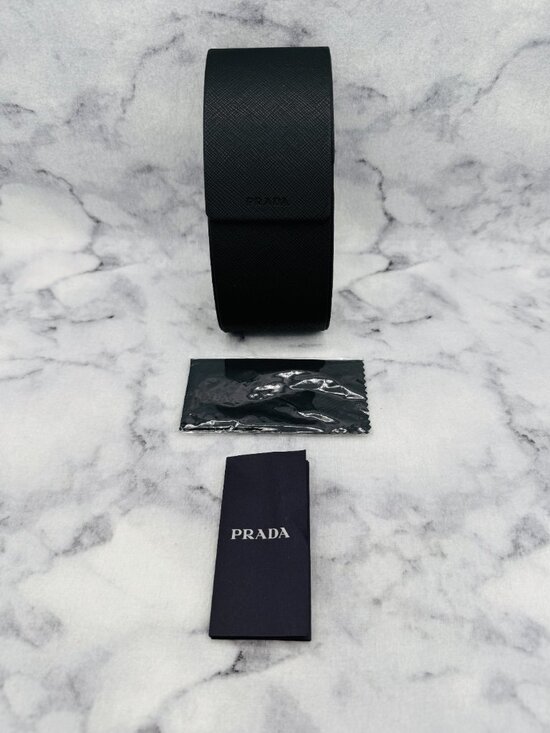 Prada Sunglasses Case,Black Magnetic Clamshell Case,Cleaning Cloth,Auth Card main image 10